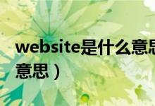 website是什么意思怎么读（website是什么意思）