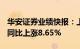 华安证券业绩快报：上半年净利润7.14亿元，同比上涨8.65%