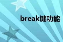 break键功能（break是哪个键）