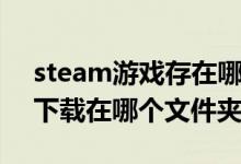 steam游戏存在哪个文件夹里（steam游戏下载在哪个文件夹）