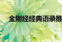 金刚经经典语录推荐（金刚经经典语录）