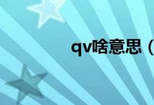 qv啥意思（qvq什么意思）