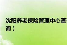 沈阳养老保险管理中心查询官网（沈阳养老保险管理中心查询）