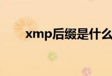 xmp后缀是什么（xmp是什么文件）