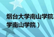 烟台大学南山学院2023录取分数线（烟台大学南山学院）