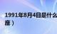 1991年8月4日是什么星座（8月4日是什么星座）