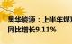 昊华能源：上半年煤炭销售收入41.46亿元，同比增长9.11%