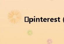  pinterest（pinterest入口）