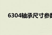 6304轴承尺寸参数表（6304轴承尺寸）