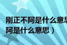 刚正不阿是什么意思用来形容哪些人（刚正不阿是什么意思）