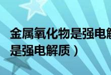 金属氧化物是强电解质的有哪些（金属氧化物是强电解质）