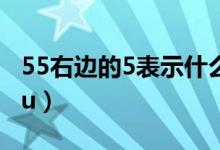 55右边的5表示什么左边的5表示什么（55you）