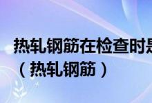 热轧钢筋在检查时是以什么为一批进行检查的（热轧钢筋）