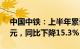 中国中铁：上半年累计新签合同额10785亿元，同比下降15.3%