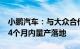 小鹏汽车：与大众合作开发的首款车型有望24个月内量产落地