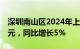 深圳南山区2024年上半年GDP为4495.34亿元，同比增长5%