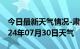 今日最新天气情况-肃州天气预报酒泉肃州2024年07月30日天气