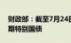 财政部：截至7月24日已发行4180亿元超长期特别国债