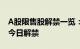 A股限售股解禁一览：18.36亿元市值限售股今日解禁