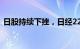 日股持续下挫，日经225指数跌幅扩大至3%