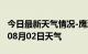 今日最新天气情况-鹰潭天气预报鹰潭2024年08月02日天气