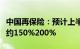 中国再保险：预计上半年归母净利润同比增长约150%200%