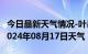 今日最新天气情况-叶县天气预报平顶山叶县2024年08月17日天气