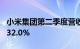 小米集团第二季度营收888.9亿元，同比增长32.0%