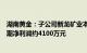 湖南黄金：子公司新龙矿业本部恢复生产，预计减少公司当期净利润约4100万元