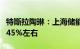 特斯拉陶琳：上海储能超级工厂建设进度已达45%左右