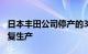 日本丰田公司停产的3种车型将于9月2日起恢复生产