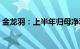 金龙羽：上半年归母净利润同比下降31.14%