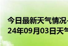 今日最新天气情况-余干天气预报上饶余干2024年09月03日天气