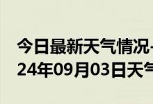 今日最新天气情况-咸安天气预报咸宁咸安2024年09月03日天气