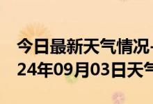 今日最新天气情况-犍为天气预报乐山犍为2024年09月03日天气