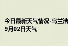 今日最新天气情况-乌兰浩特天气预报兴安乌兰浩特2024年09月02日天气