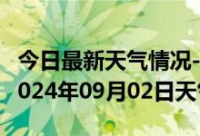 今日最新天气情况-元氏天气预报石家庄元氏2024年09月02日天气