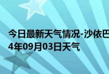 今日最新天气情况-沙依巴克天气预报乌鲁木齐沙依巴克2024年09月03日天气