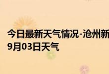 今日最新天气情况-沧州新华天气预报沧州沧州新华2024年09月03日天气