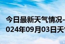 今日最新天气情况-卢龙天气预报秦皇岛卢龙2024年09月03日天气