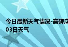 今日最新天气情况-高碑店天气预报保定高碑店2024年09月03日天气