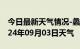 今日最新天气情况-蠡县天气预报保定蠡县2024年09月03日天气