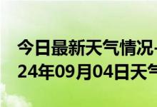 今日最新天气情况-瓜州天气预报酒泉瓜州2024年09月04日天气