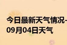 今日最新天气情况-阜阳天气预报阜阳2024年09月04日天气