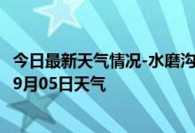 今日最新天气情况-水磨沟天气预报乌鲁木齐水磨沟2024年09月05日天气