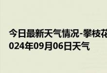 今日最新天气情况-攀枝花东区天气预报攀枝花攀枝花东区2024年09月06日天气