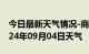 今日最新天气情况-商城天气预报信阳商城2024年09月04日天气