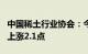 中国稀土行业协会：今日稀土价格指数较昨日上涨2.1点