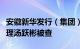 安徽新华发行（集团）控股有限公司原副总经理汤跃彬被查