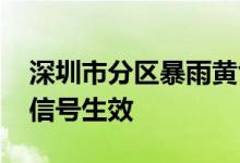 深圳市分区暴雨黄色预警信号 分区雷电预警信号生效